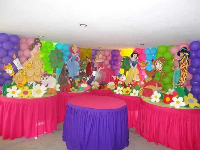Decoración para fiestas infantiles princesas Disney - Imagui