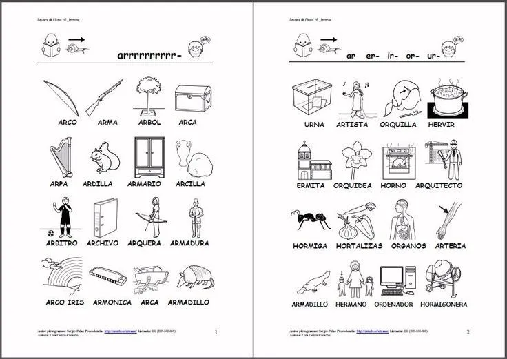 MATERIALES - Fonema/r/ inversa. Varias actividades y soportes para ...