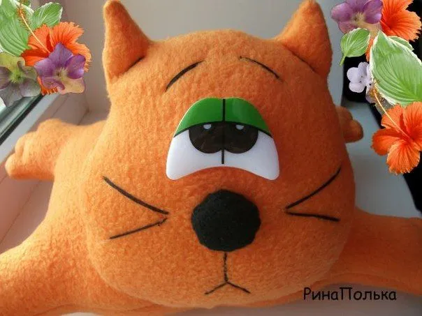 Materiales gráficos Gaby: Peluche gato de fieltro con molde y costura Materiales gráficos Gaby: Peluche gato de fieltro con molde y costura