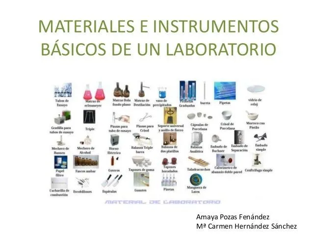 Materiales e instrumentos básicos de un laboratorio mayka y amaya Materiales e instrumentos básicos de un laboratorio mayka y amaya