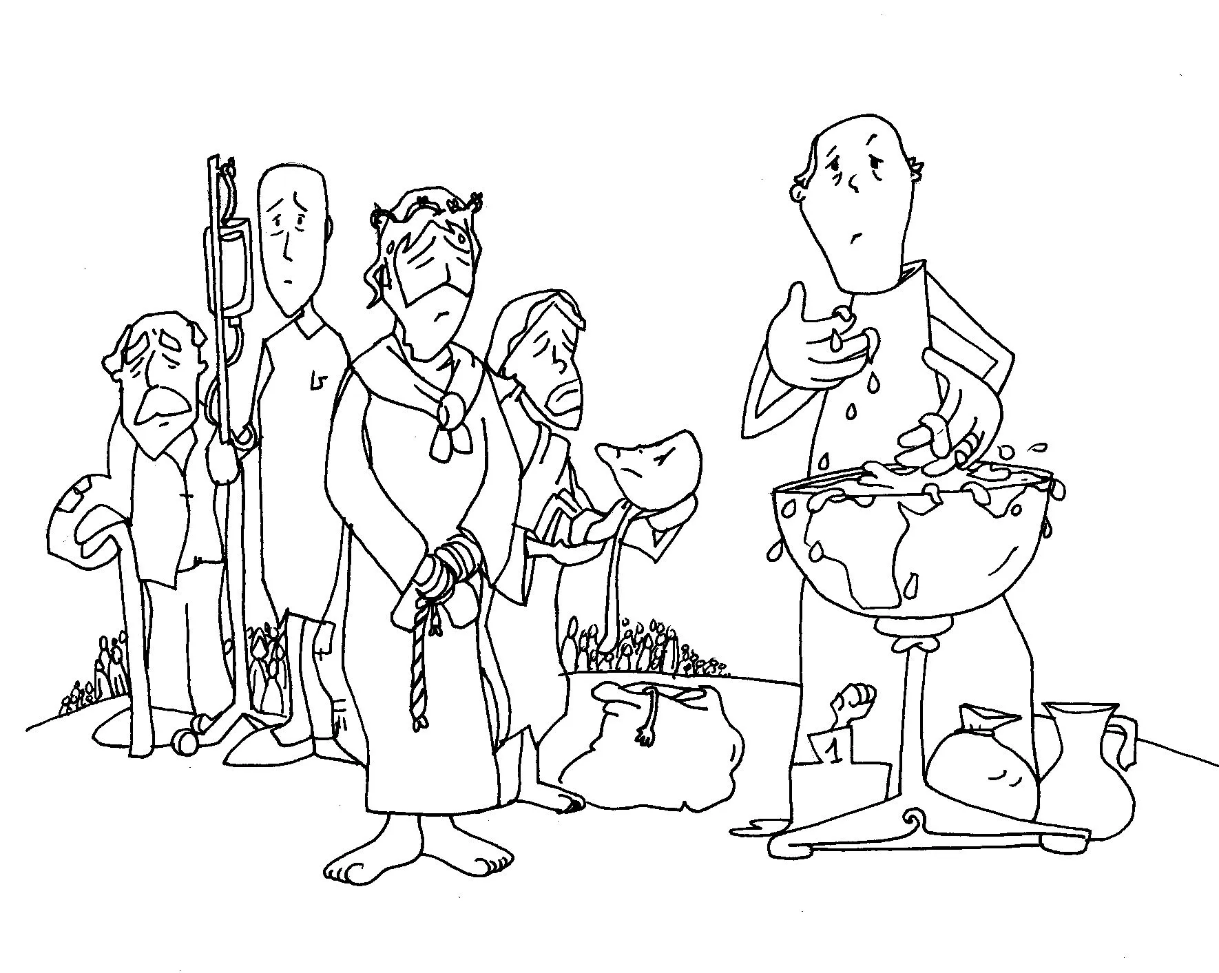 MATERIALES DE RELIGIÓN CATÓLICA: Vía Crucis de Fano para colorear (