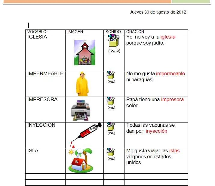 Mati 2010: ORACIONES CON PALABRAS (QUE EMPIEZAN CON I) Mati 2010: ORACIONES CON PALABRAS (QUE EMPIEZAN CON I)