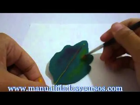 Matizando hojas de goma eva o foamy - YouTube Matizando hojas de goma eva o foamy - YouTube