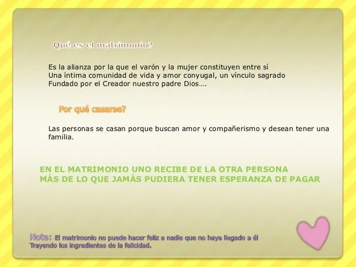 El matrimonio