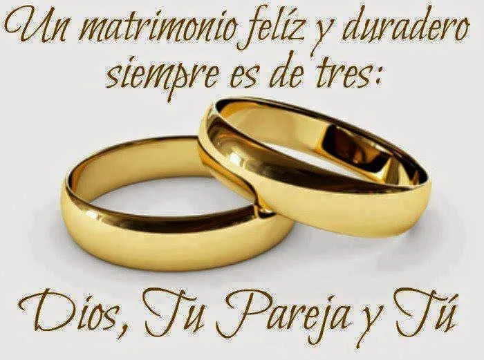 Un matrimonio feliz y duradero. | Frases