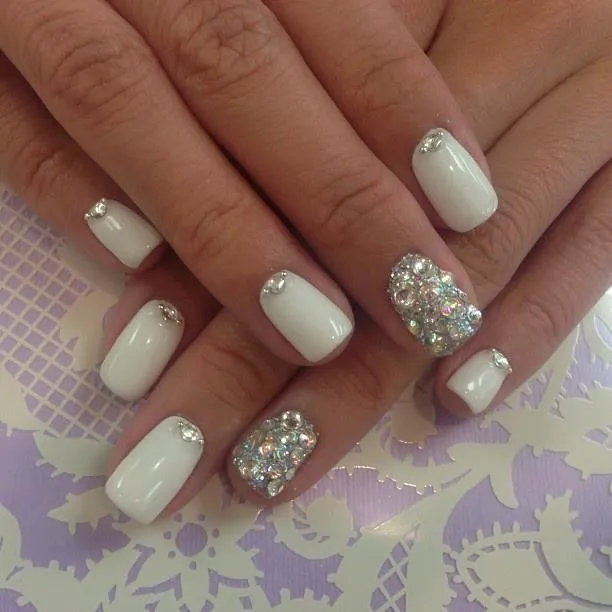 Weddings & Bridal Nails on Pinterest | Wedding Nails, Nailart and ...