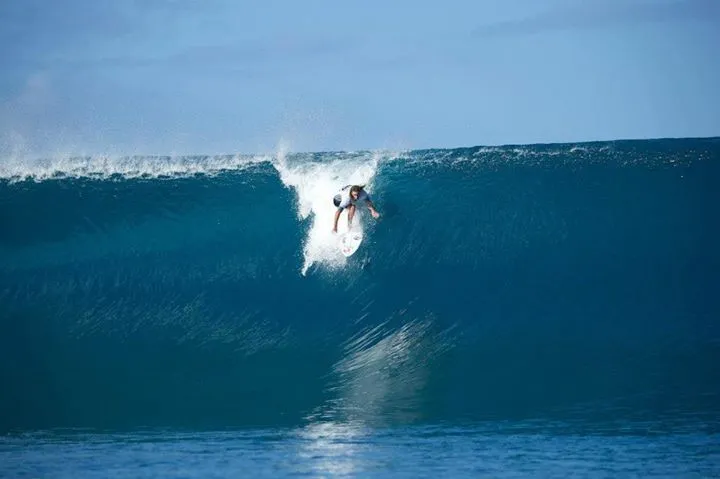Matt Wilkinson negotiating the drop Image: Ted Grambeau ...