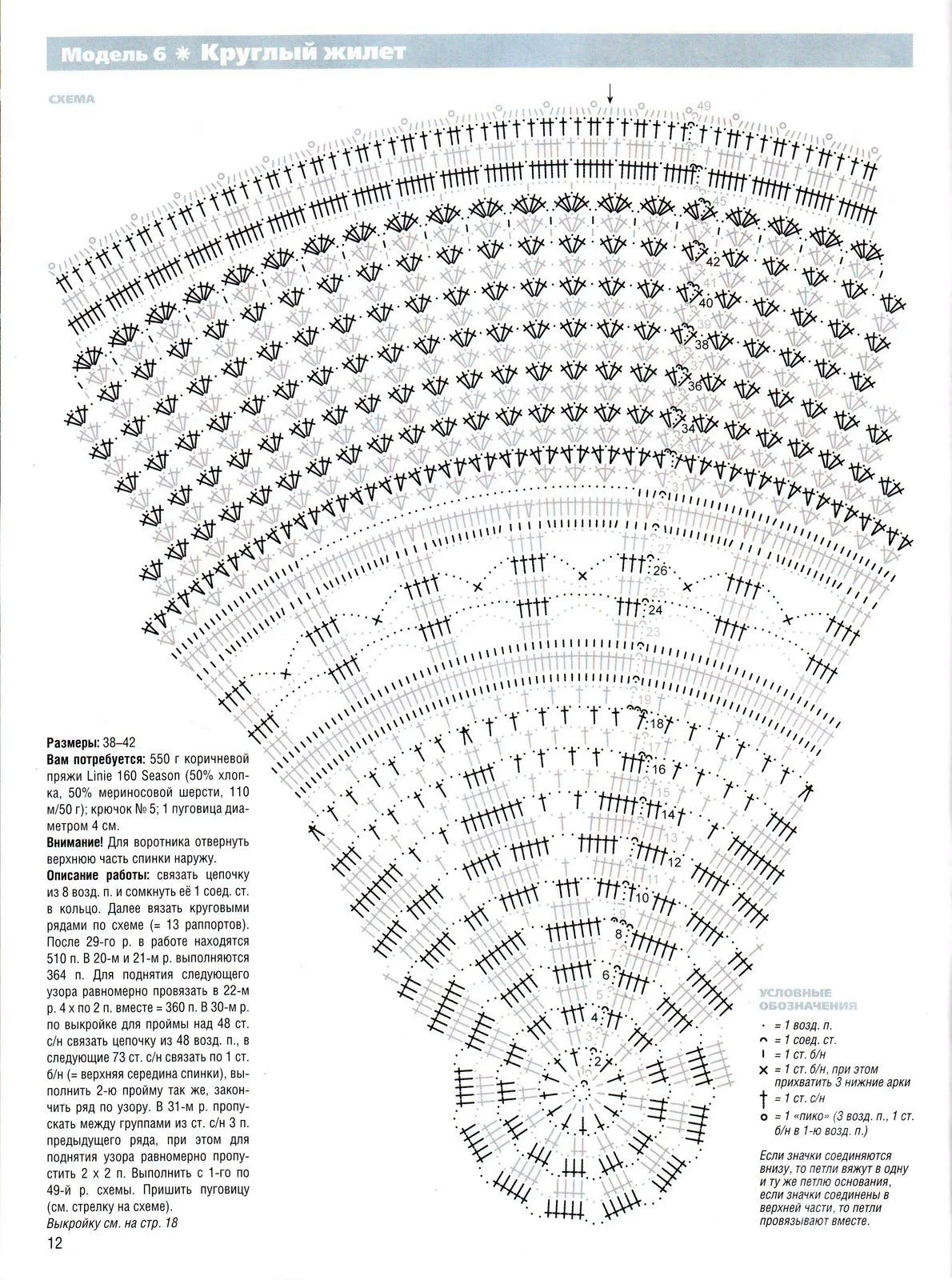Patron chaleco circular crochet - Imagui