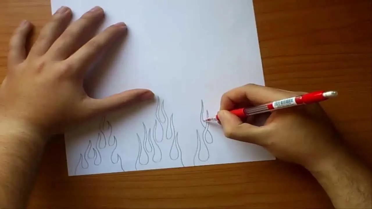 Llama de fuego dibujo para autos - Imagui