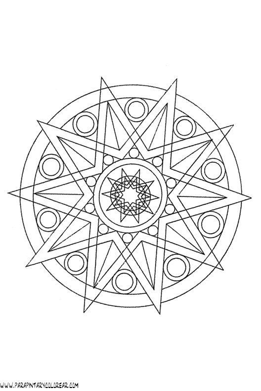 Maya mandala Colouring Pages