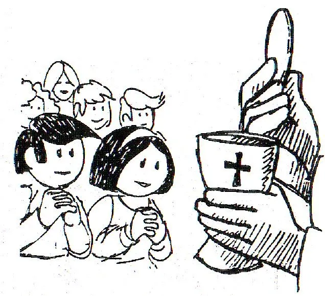 Los niños y la eucaristía...