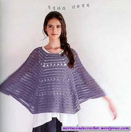 Poncho en gajos… | Mi Rincon de Crochet