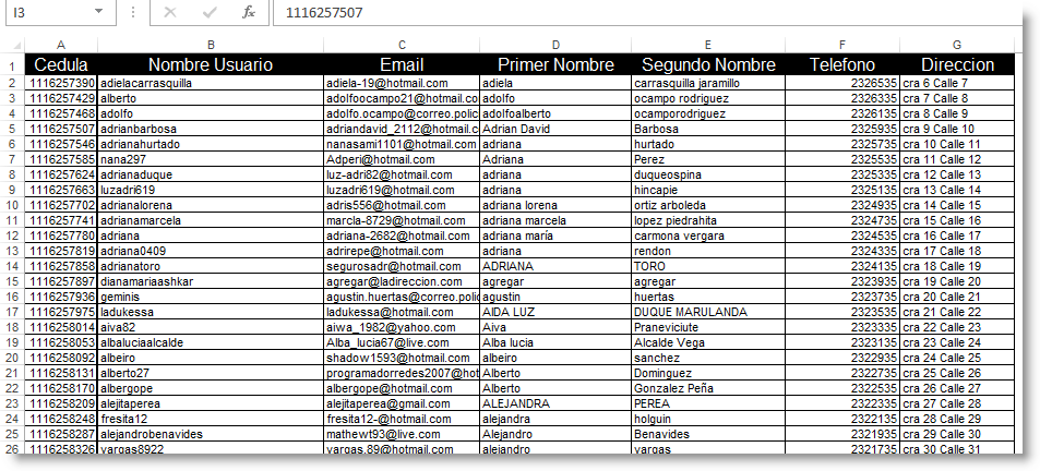 Nombre de numeros - Imagui