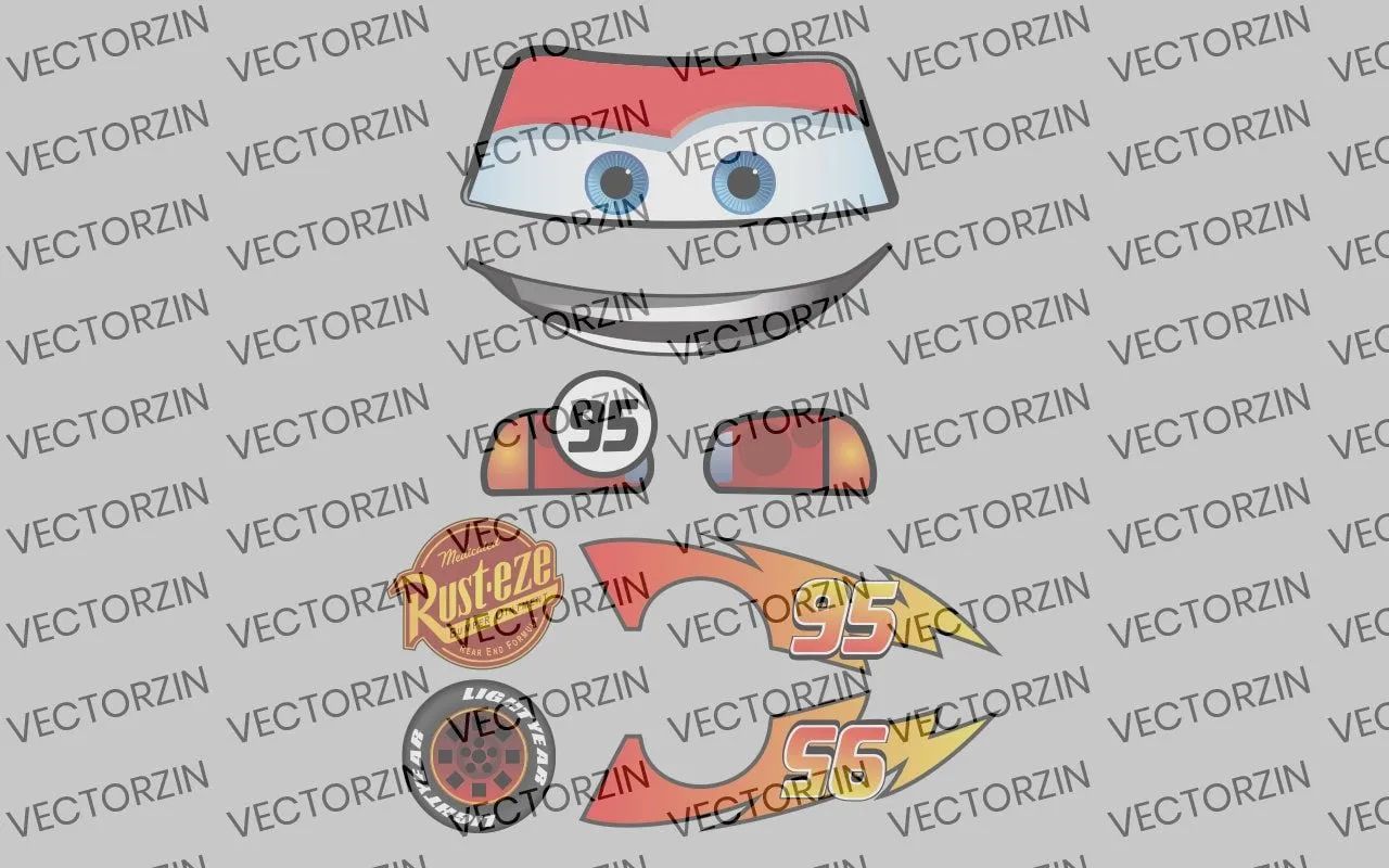 Mcqueen stickers - Etsy México