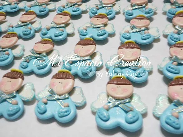 MEC (Mi Espacio Creativo): 378.- Angelitos con Imanes para Bautizo