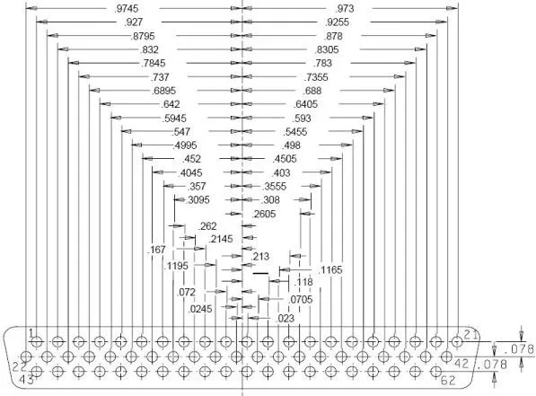 Mechanical Dimensions D-Sub Connector, 62-Pin Insert Arrangements ... Mechanical Dimensions D-Sub Connector, 62-Pin Insert Arrangements ...