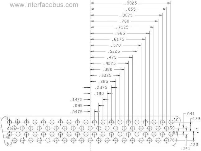 Mechanical Dimensions D-Sub Connector, 78-Pin Insert Arrangements ... Mechanical Dimensions D-Sub Connector, 78-Pin Insert Arrangements ...