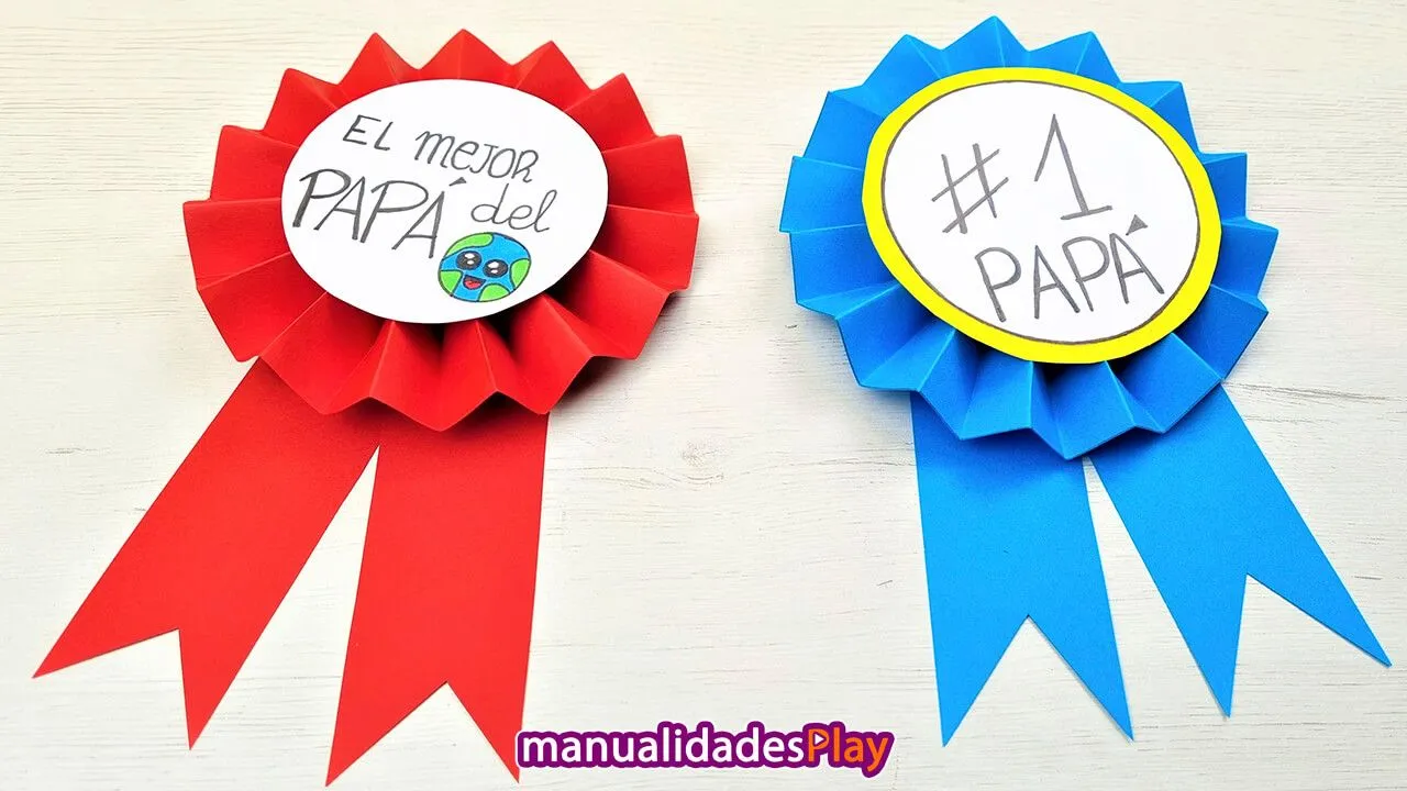 Medallas para premiar a papá en el Día del Padre - Manualidades