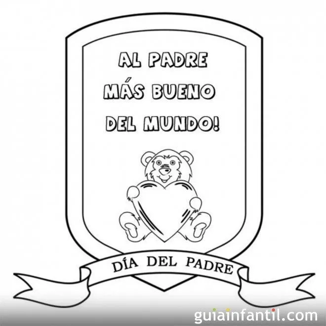 Medalla al padre más bueno. Dibujos para pintar - Medallas Día del ... Medalla al padre más bueno. Dibujos para pintar - Medallas Día del ...