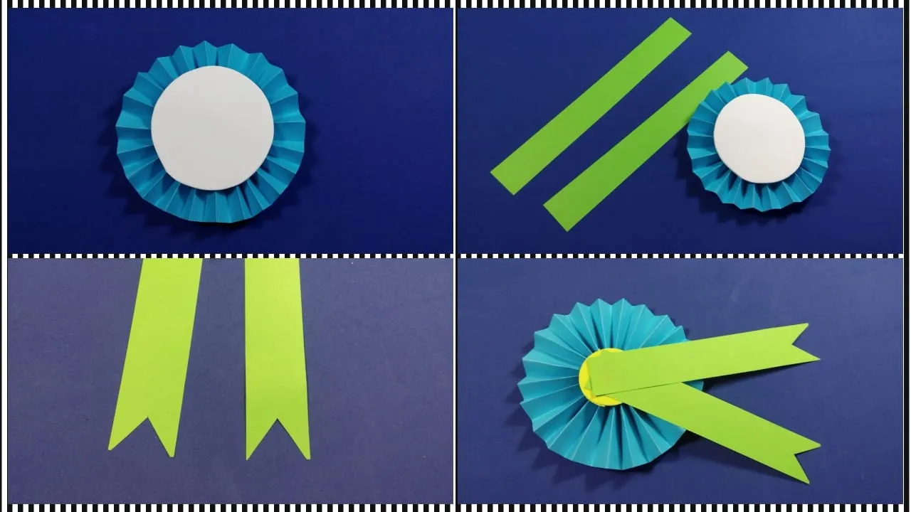 Medalla de papel para regalar el día del padre muy fácil | Manualidades On Medalla de papel para regalar el día del padre muy fácil | Manualidades On