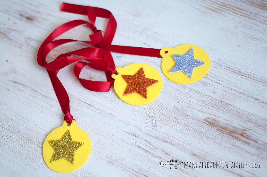 Medallas para niños -Manualidades Infantiles Medallas para niños -Manualidades Infantiles