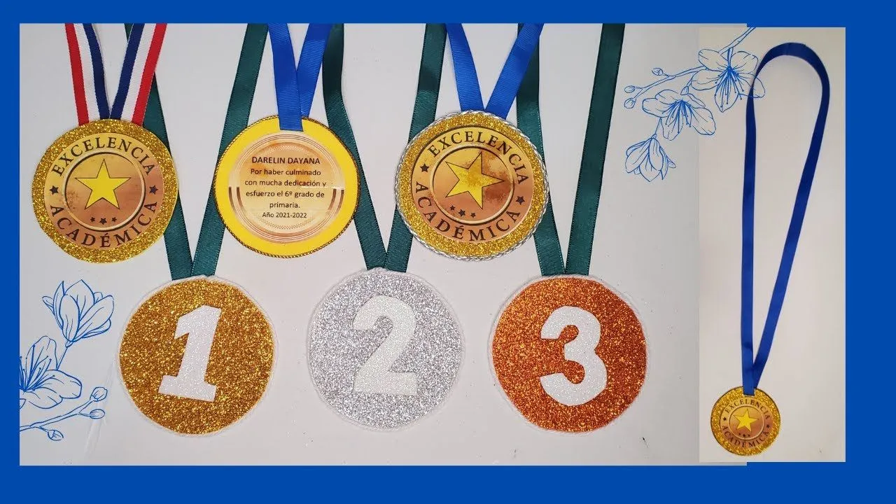 Como hacer MEDALLAS de reconocimientos y para competencia - YouTube