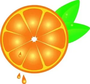 Media naranja para imprimir