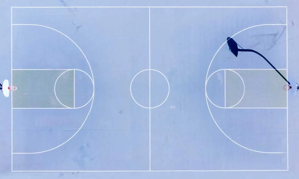 Medidas reglamentarias de una cancha de baloncesto