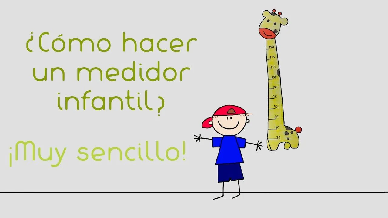 Como hacer un medidor infantil (ecónomico y muy fácil) - YouTube Como hacer un medidor infantil (ecónomico y muy fácil) - YouTube