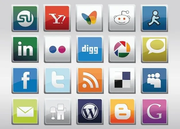 sin medios de comunicación social iconos vectoriales | Descargar ...