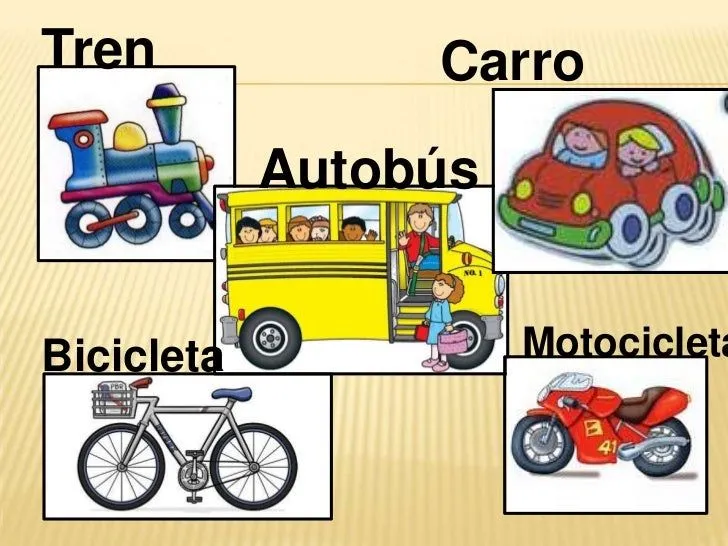 CUIDO MI CUERPO Y MI MEDIO AMBIENTE: MEDIOS DE TRANSPORTES TERRESTRES