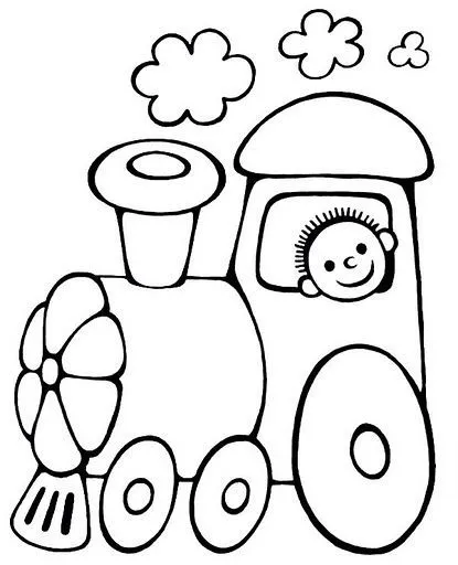 Trenes infantiles para colorear - Imagui