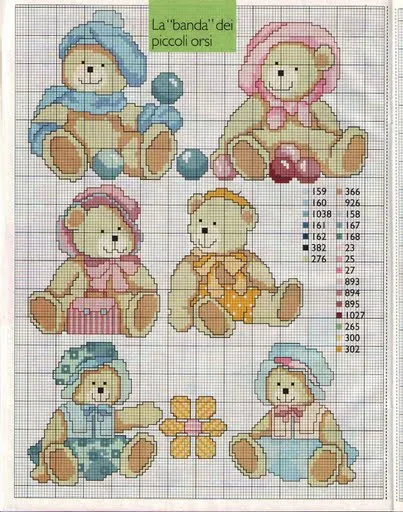 Mega colección de Osos de punto de cruz - Taringa!
