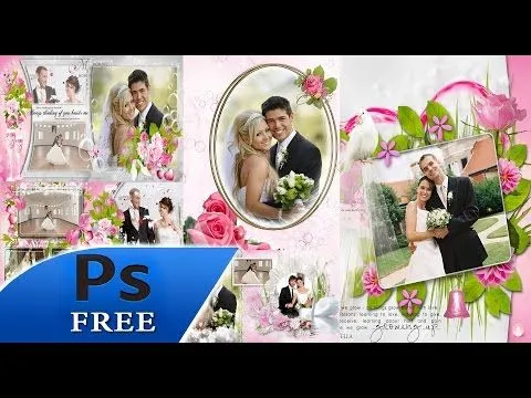 MEGA DVD BODA plantillas para photoshop - YouTube