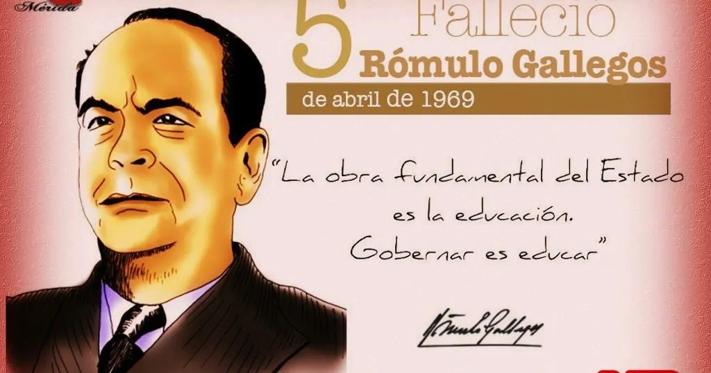 Megainfocentro Mérida: 5 de Abril de 1969 Muere Rómulo Gallegos Megainfocentro Mérida: 5 de Abril de 1969 Muere Rómulo Gallegos