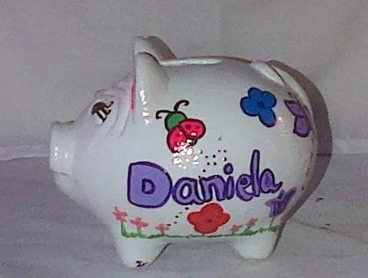 MegaMarranita Personalizada "Daniela" | Mega Marranos pintados
