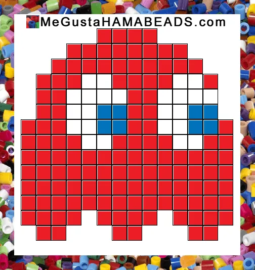 MeGustaHAMABEADS.com: Patrones Hama Beads Pac-man parte 1 MeGustaHAMABEADS.com: Patrones Hama Beads Pac-man parte 1