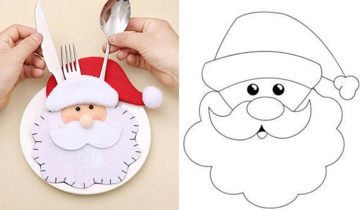 Las Mejores 10 Ideas Con Moldes De Porta Cubiertos Navideños Fáciles De Hacer! - Manualidades eli Las Mejores 10 Ideas Con Moldes De Porta Cubiertos Navideños Fáciles De Hacer! - Manualidades eli