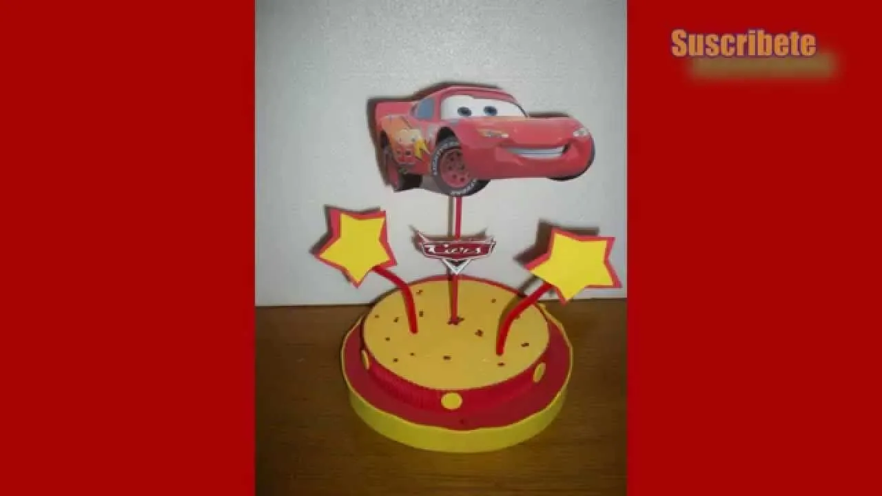 Los Mejores Centros De Mesa Para Fiesta De Cars - YouTube Los Mejores Centros De Mesa Para Fiesta De Cars - YouTube