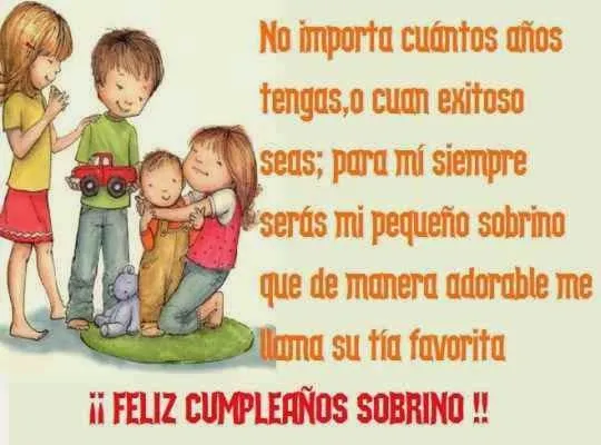 Mejores deseos para un sobrino por su dia de cumple ~ Frases de ...