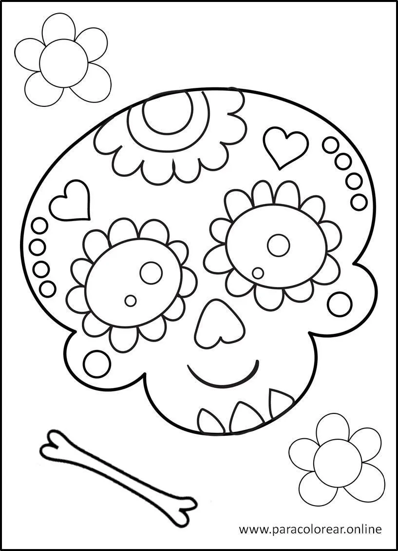 ▷ Los Mejores Dibujos de Día de Muertos para Colorear Imprimir y Pintar ▷ Los Mejores Dibujos de Día de Muertos para Colorear Imprimir y Pintar