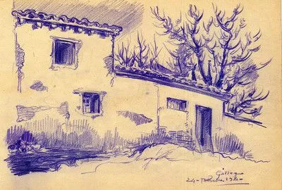 Dibujo a lápiz color. Título: Paisaje del Gállego, Zaragoza | eBay Dibujo a lápiz color. Título: Paisaje del Gállego, Zaragoza | eBay