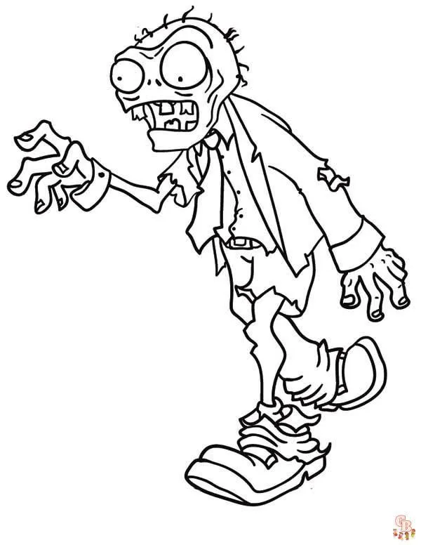 Las mejores dibujos zombi para colorear para ninos - GBcolorear Las mejores dibujos zombi para colorear para ninos - GBcolorear
