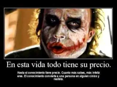 LAS MEJORES FRASES DEL JOKER - YouTube