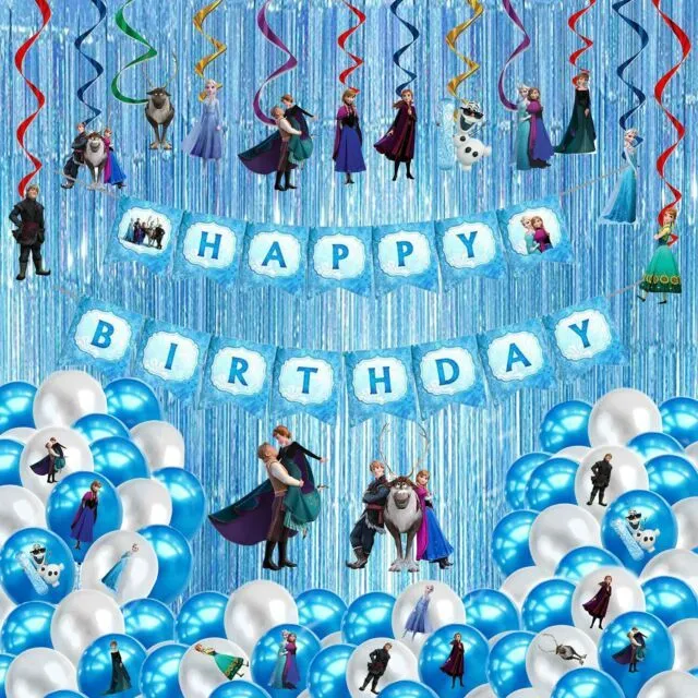 Las mejores ofertas en Niñas Frozen Decoración Fiesta de Cumpleaños | eBay