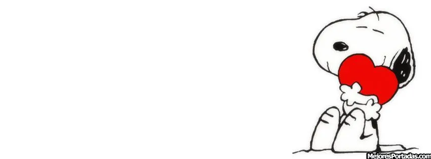 Las Mejores Portadas para tu perfil de Facebook: Snoopy corazón Las Mejores Portadas para tu perfil de Facebook: Snoopy corazón