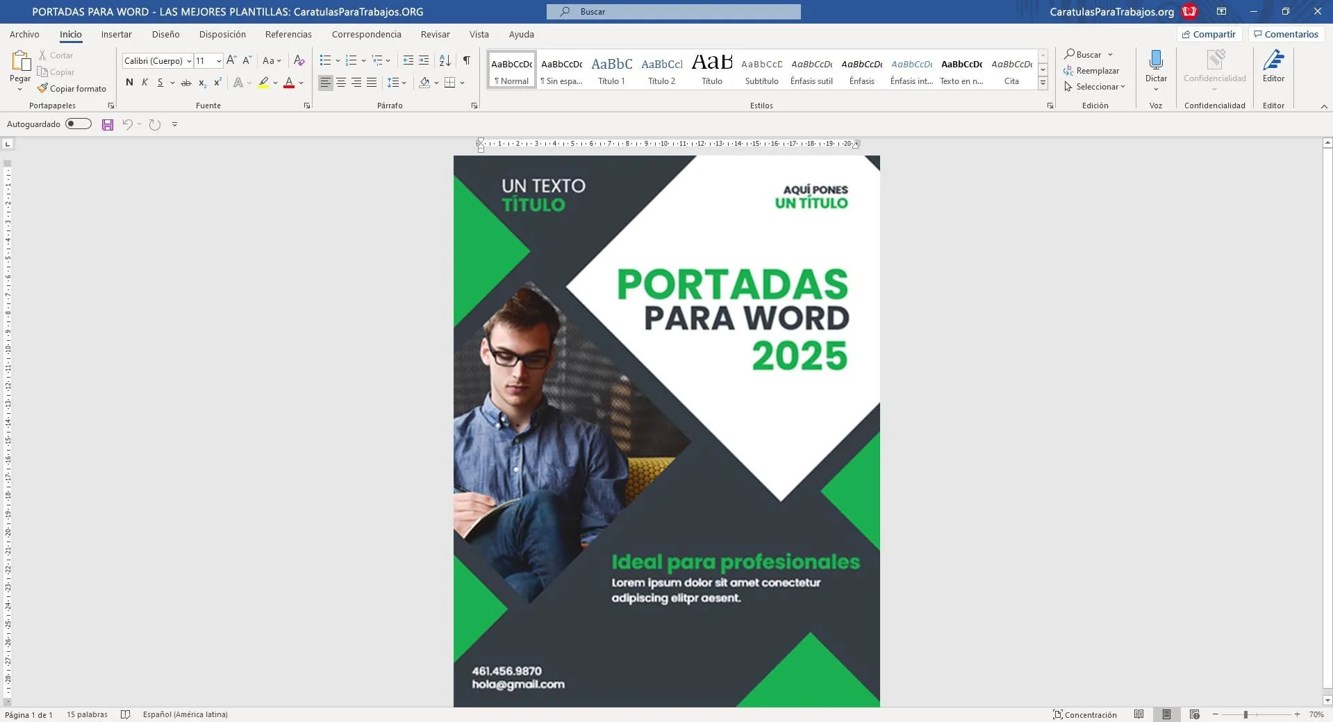 ᐉ Las Mejores Portadas para Word ✔️ 2023