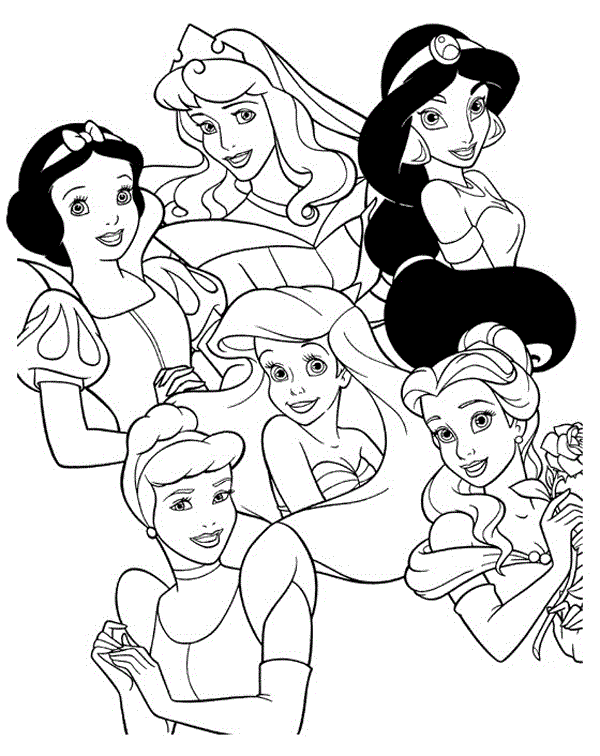 Las mejores Princesas Disney para colorear
