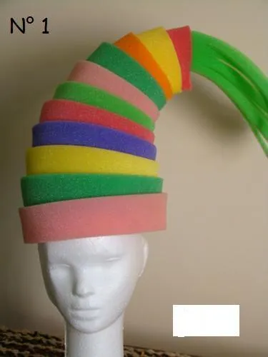 TUS MEJORES RECUERDOS: GORROS DE GOMA ESPUMA TUS MEJORES RECUERDOS: GORROS DE GOMA ESPUMA