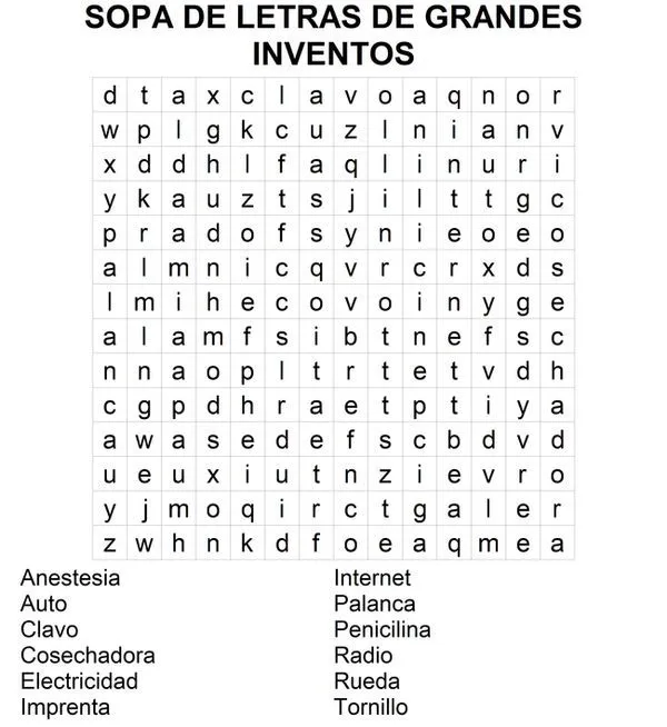 Las mejores sopas de letras en PDF para imprimir gratis | En FormatPDF Las mejores sopas de letras en PDF para imprimir gratis | En FormatPDF